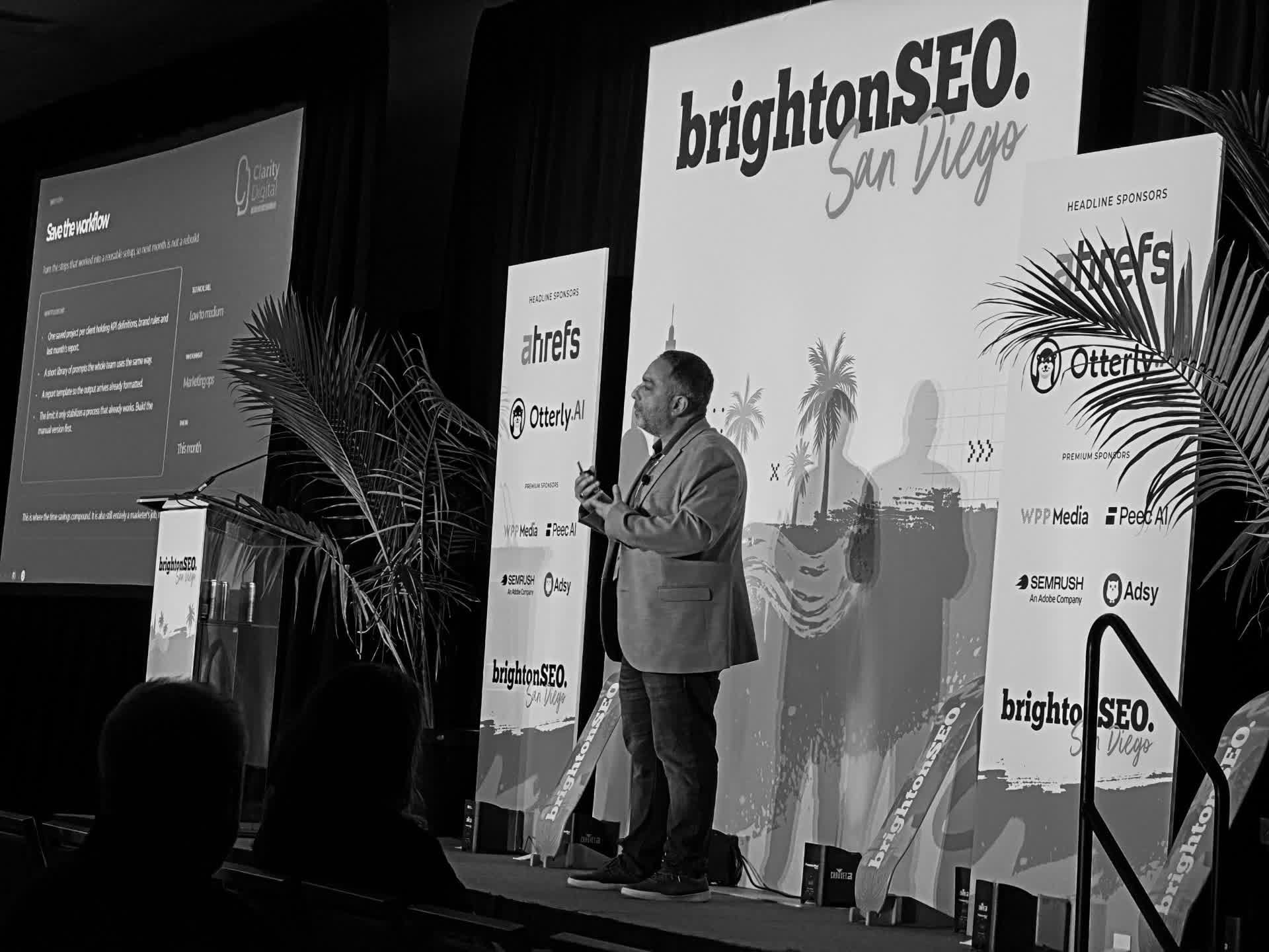 Al Sefati speaking at Brighton SEO 2026 in San Diego, CA